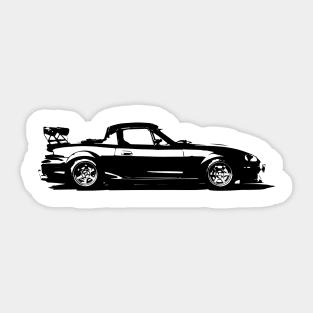 Mazda Miata / MX5 - NB Black and White simple Sticker